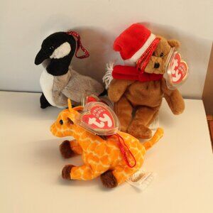 Ty Jingle Beanies Ornaments Lot of 3